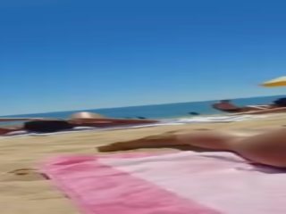 Candid extraordinary brunette ms sampurna bokong tanning at the pantai