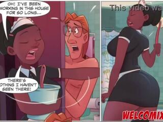 Fucking the smashing maid&excl; Mop on the maid&excl; The Naughty Animation Comics